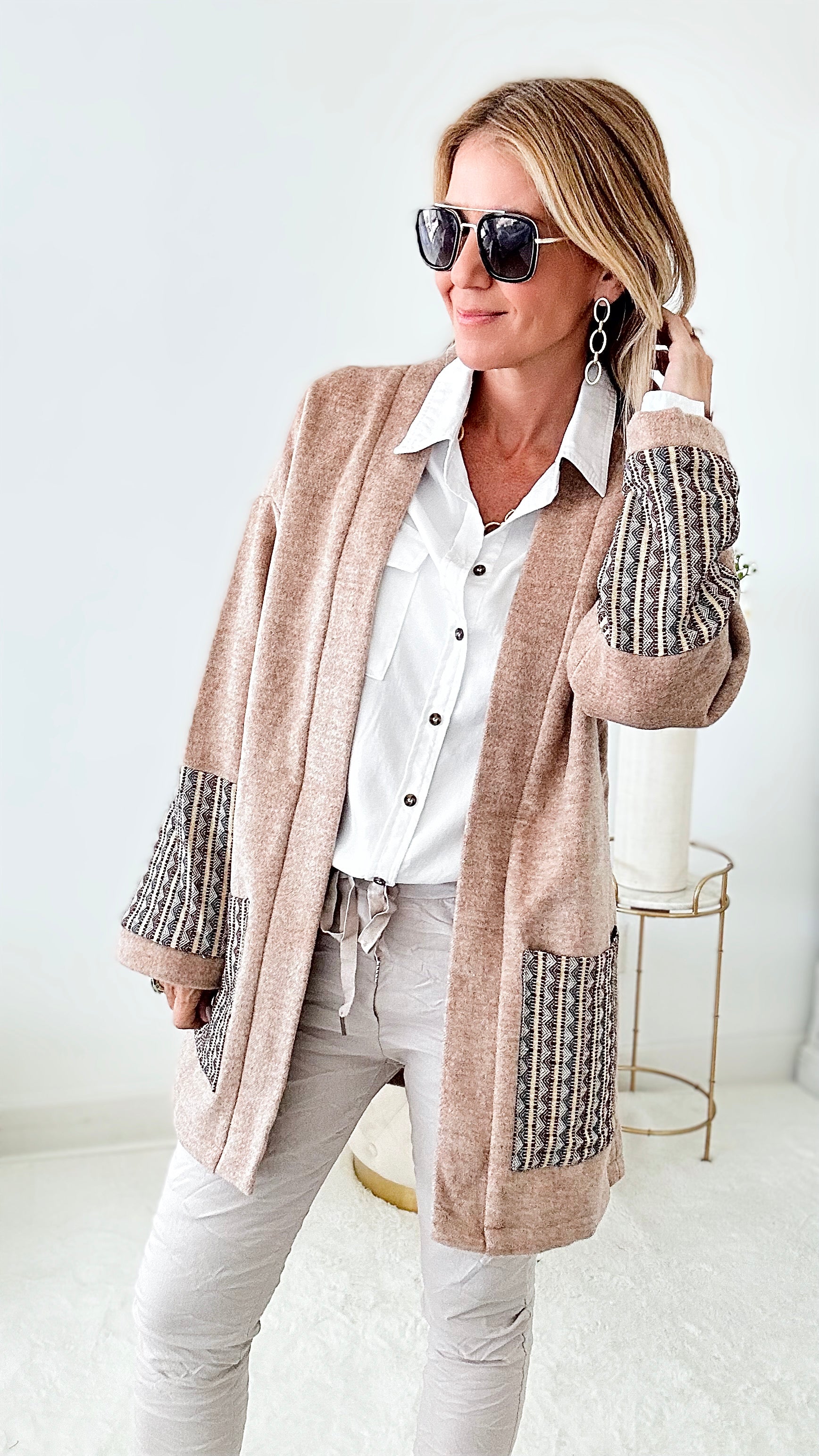 Cozy Cabin Zig Zag Cardigan-160 Jackets-Joh Apparel-Coastal Bloom Boutique, find the trendiest versions of the popular styles and looks Located in Indialantic, FL