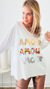 Amour Elegance Italian Sweater - White-140 Sweaters-Germany-Coastal Bloom Boutique, find the trendiest versions of the popular styles and looks Located in Indialantic, FL