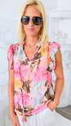 Rhode Island Blouse-100 Sleeveless Tops-SHEWIN INC.-Coastal Bloom Boutique, find the trendiest versions of the popular styles and looks Located in Indialantic, FL