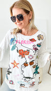 The Sunshine State Embroidered Top-120 Graphic-Avani del amour-Coastal Bloom Boutique, find the trendiest versions of the popular styles and looks Located in Indialantic, FL