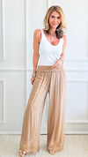 Sheer Bliss Italian Palazzo - Camel-pants-Germany-Coastal Bloom Boutique, find the trendiest versions of the popular styles and looks Located in Indialantic, FL