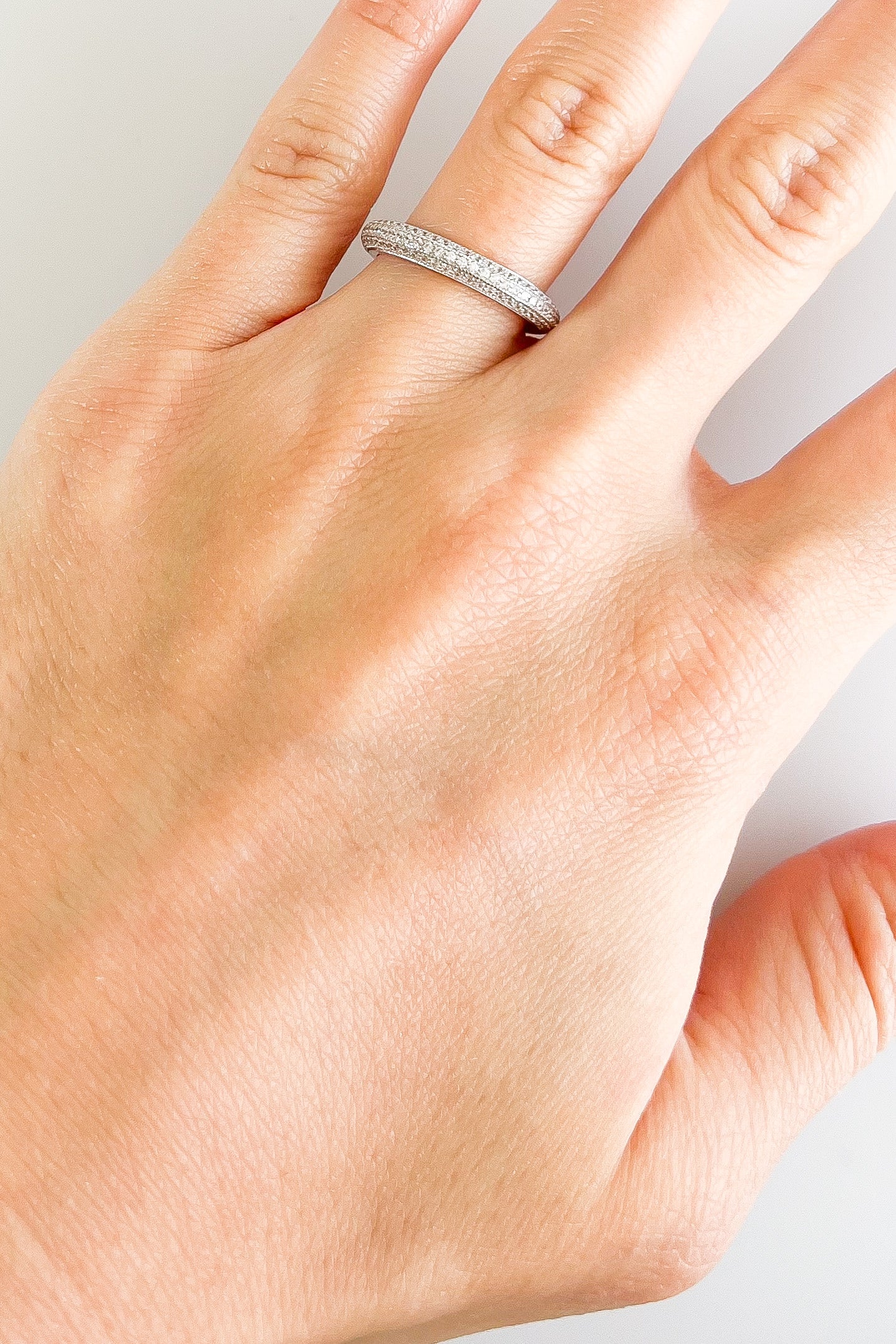 Sterling Silver Micropave Band Ring-230 Jewelry-NYC-Coastal Bloom Boutique, find the trendiest versions of the popular styles and looks Located in Indialantic, FL