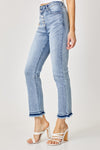 Button Down Straight Jean-190 Denim-Risen-Coastal Bloom Boutique, find the trendiest versions of the popular styles and looks Located in Indialantic, FL