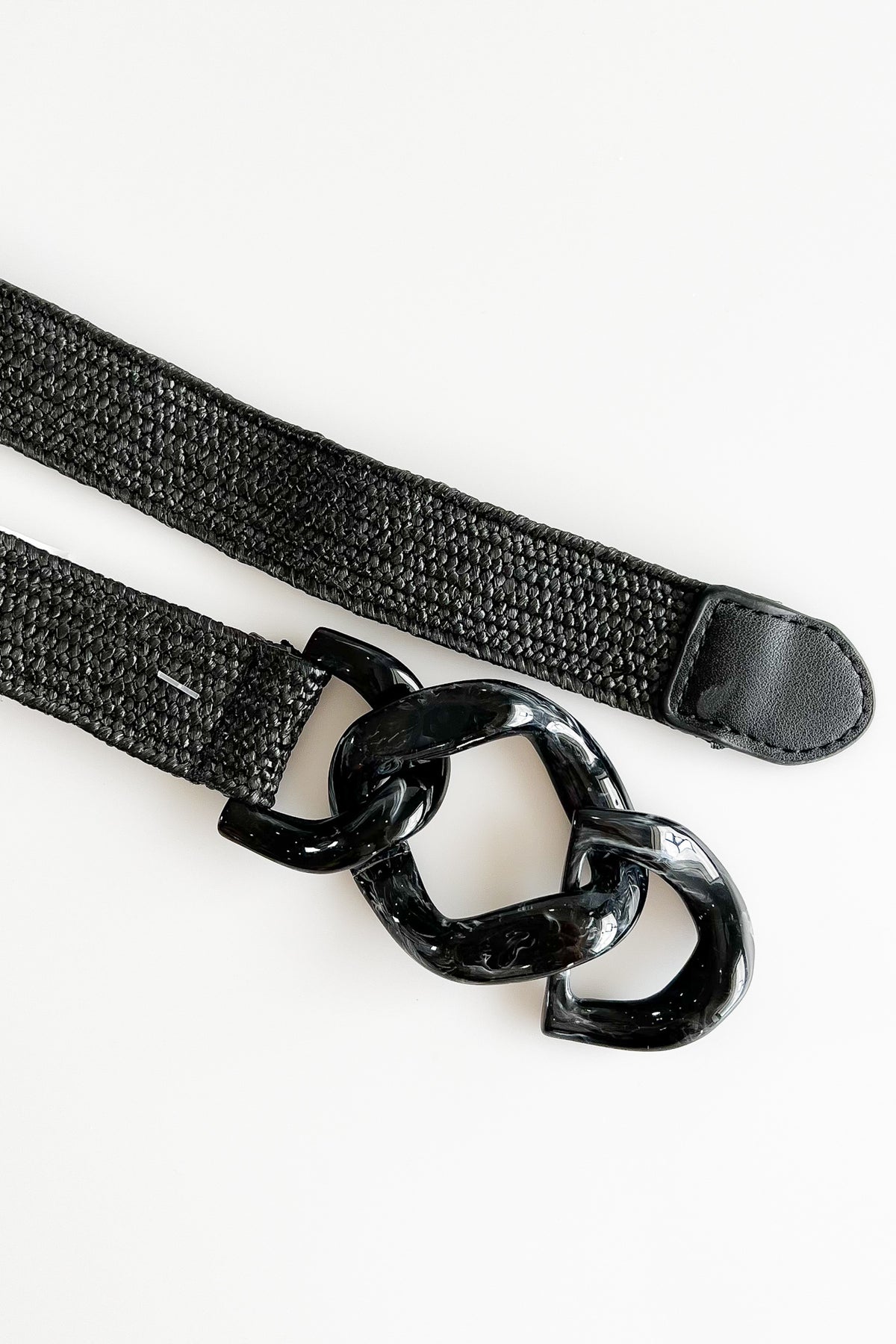 Link Cuff Elastic Belt - Black-260 Other Accessories-Bag Boutique-Coastal Bloom Boutique, find the trendiest versions of the popular styles and looks Located in Indialantic, FL