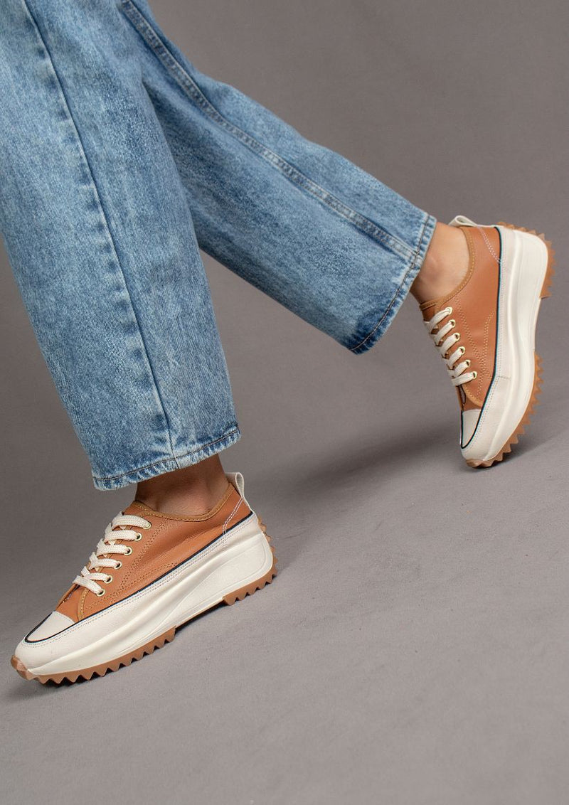 Trackstar Platform Sneakers - Tan-250 Shoes-Maker's Shoes-Coastal Bloom Boutique, find the trendiest versions of the popular styles and looks Located in Indialantic, FL
