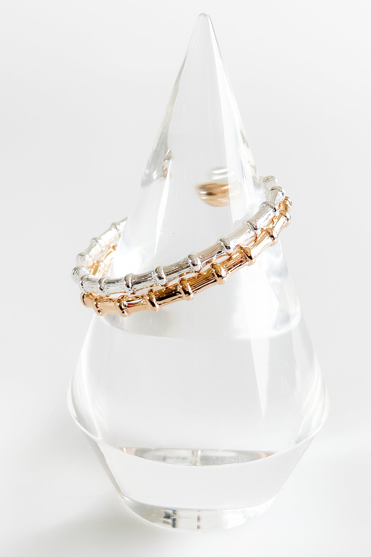 Metal Bamboo Cuff Bracelet-230 Jewelry-Wona-Coastal Bloom Boutique, find the trendiest versions of the popular styles and looks Located in Indialantic, FL