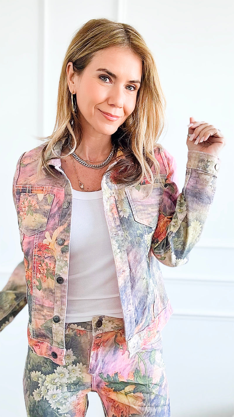 Denim & Daisies Reversible Jacket-160 Jackets-Italianissimo-Coastal Bloom Boutique, find the trendiest versions of the popular styles and looks Located in Indialantic, FL