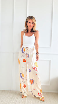 Sun , Moon + Stars Italian Pant-pants-Italianissimo-Coastal Bloom Boutique, find the trendiest versions of the popular styles and looks Located in Indialantic, FL