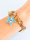 Star Charm Toggle Bracelet-230 Jewelry-Wona Trading-Coastal Bloom Boutique, find the trendiest versions of the popular styles and looks Located in Indialantic, FL