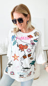 The Sunshine State Embroidered Top-120 Graphic-Avani del amour-Coastal Bloom Boutique, find the trendiest versions of the popular styles and looks Located in Indialantic, FL