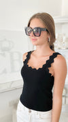 Italian Ribbed Sweater Tank Top - Black-100 Sleeveless Tops-Germany-Coastal Bloom Boutique, find the trendiest versions of the popular styles and looks Located in Indialantic, FL
