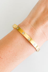 Star Stainless Steel Bangle Bracelet-230 Jewelry-Wona-Coastal Bloom Boutique, find the trendiest versions of the popular styles and looks Located in Indialantic, FL