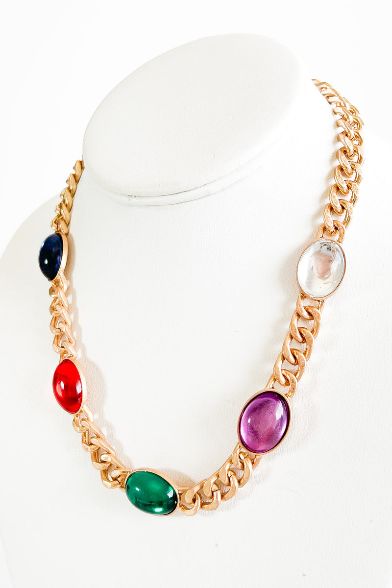 Legacy Pearlescent Station Necklace-230 Jewelry-FAME ACCESSORIES-Coastal Bloom Boutique, find the trendiest versions of the popular styles and looks Located in Indialantic, FL