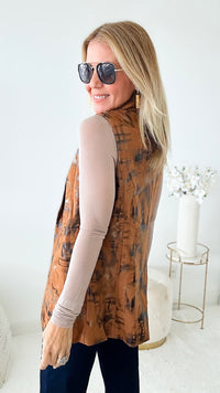 Suede Texture Brush Pattern Vest-HIGH MJ-Coastal Bloom Boutique, find the trendiest versions of the popular styles and looks Located in Indialantic, FL
