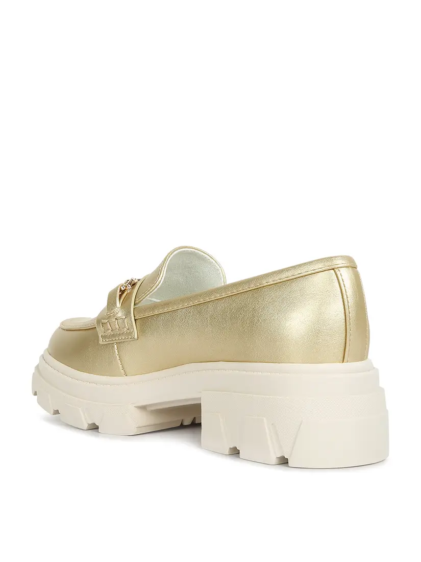 Metallic Platform Loafers - Champagne Gold-250 Shoes-RagCompany-Coastal Bloom Boutique, find the trendiest versions of the popular styles and looks Located in Indialantic, FL