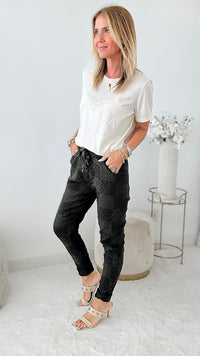 Check That Italian Joggers - Olive-180 Joggers-Yolly-Coastal Bloom Boutique, find the trendiest versions of the popular styles and looks Located in Indialantic, FL