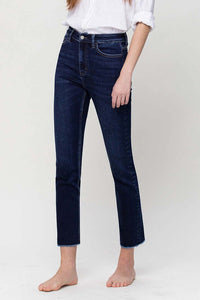 Super High Rise Stretch Slim Straight Jeans-190 Denim-Vervet-Coastal Bloom Boutique, find the trendiest versions of the popular styles and looks Located in Indialantic, FL