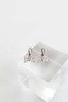 Mini CZ Ribbon Huggie Earrings-230 Jewelry-FAME ACCESSORIES-Coastal Bloom Boutique, find the trendiest versions of the popular styles and looks Located in Indialantic, FL