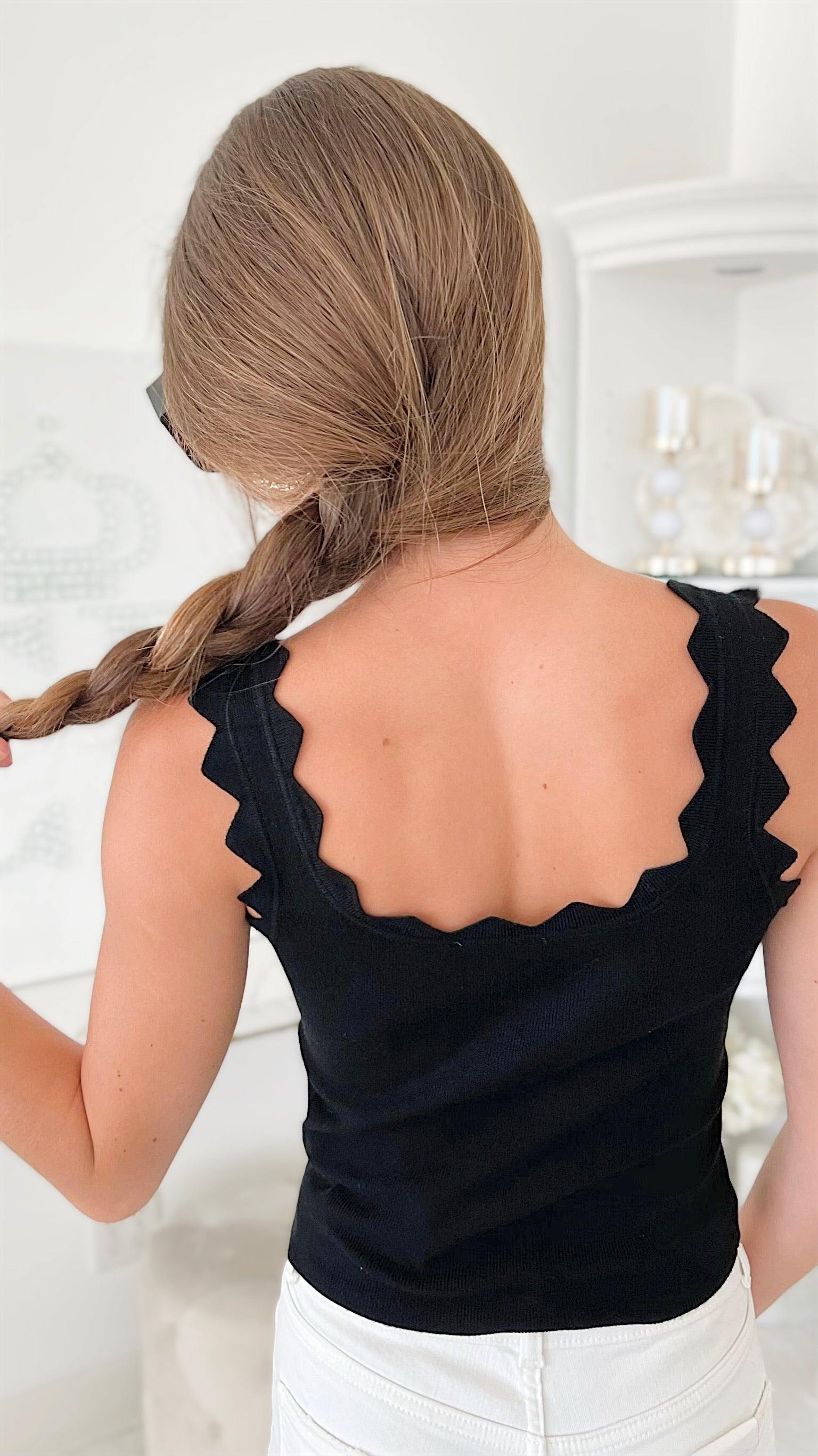 Italian Ribbed Sweater Tank Top - Black-100 Sleeveless Tops-Germany-Coastal Bloom Boutique, find the trendiest versions of the popular styles and looks Located in Indialantic, FL