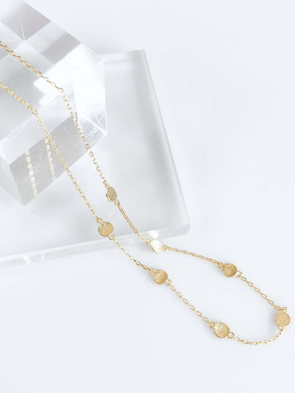 Gold Dots Necklace-230 Jewelry-Golden Stella-Coastal Bloom Boutique, find the trendiest versions of the popular styles and looks Located in Indialantic, FL