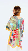 Perfect Geometric Kimono - Mustard/Black-150 Cardigans/Layers-Designer House-Coastal Bloom Boutique, find the trendiest versions of the popular styles and looks Located in Indialantic, FL