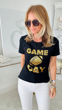 Gameday T-Shirt-110 Short Sleeve Tops-Why Dress-Coastal Bloom Boutique, find the trendiest versions of the popular styles and looks Located in Indialantic, FL