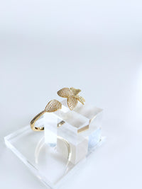 CZ Flower Hinge Bracelet-230 Jewelry-Italian Ice-Coastal Bloom Boutique, find the trendiest versions of the popular styles and looks Located in Indialantic, FL