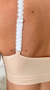 Strap Situation Bra - Nude W Pearl Lace Plunge-220 Intimates-Strap-its-Coastal Bloom Boutique, find the trendiest versions of the popular styles and looks Located in Indialantic, FL