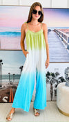 Ombre Wide Leg Jumpsuit-200 dresses/jumpsuits/rompers-Very J-Coastal Bloom Boutique, find the trendiest versions of the popular styles and looks Located in Indialantic, FL
