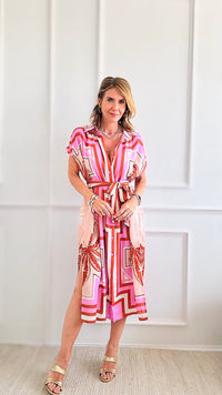 Button Down Midi Dress-200 dresses/jumpsuits/rompers-Her Bottari-Coastal Bloom Boutique, find the trendiest versions of the popular styles and looks Located in Indialantic, FL