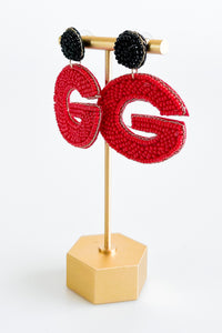 Cheer Drop Earrings - Red-230 Jewelry-Golden Stella-Coastal Bloom Boutique, find the trendiest versions of the popular styles and looks Located in Indialantic, FL