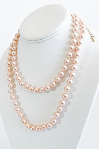 Short Pearl Necklace - Pink-230 Jewelry-GS JEWELRY-Coastal Bloom Boutique, find the trendiest versions of the popular styles and looks Located in Indialantic, FL