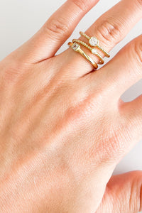 Sterling Silver Trio Band Ring-230 Jewelry-NYC-Coastal Bloom Boutique, find the trendiest versions of the popular styles and looks Located in Indialantic, FL