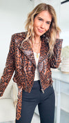 Reptile Moto Jacket-130 Long Sleeve Tops-Michel-Coastal Bloom Boutique, find the trendiest versions of the popular styles and looks Located in Indialantic, FL