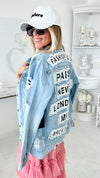 Fashion Tour Distressed Denim Jacket-160 Jackets-American Bazi-Coastal Bloom Boutique, find the trendiest versions of the popular styles and looks Located in Indialantic, FL