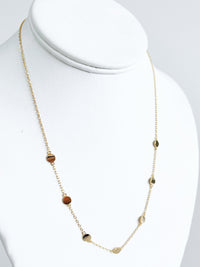 Gold Dots Necklace-230 Jewelry-Golden Stella-Coastal Bloom Boutique, find the trendiest versions of the popular styles and looks Located in Indialantic, FL