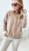 Dazing Daisies Sweater-140 Sweaters-Joh Apparel-Coastal Bloom Boutique, find the trendiest versions of the popular styles and looks Located in Indialantic, FL