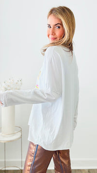 Amour Elegance Italian Sweater - White-140 Sweaters-Germany-Coastal Bloom Boutique, find the trendiest versions of the popular styles and looks Located in Indialantic, FL
