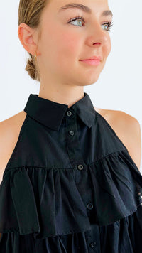 Summer Dreams Top - Black-100 Sleeveless Tops-HYFVE-Coastal Bloom Boutique, find the trendiest versions of the popular styles and looks Located in Indialantic, FL