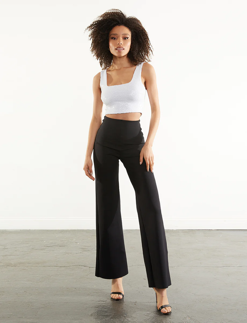 Neoprene Wide Leg Pant By Commando-170 Bottoms-Commando-Coastal Bloom Boutique, find the trendiest versions of the popular styles and looks Located in Indialantic, FL