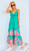 Palma Printed Maxi Dress-200 Dresses/Jumpsuits/Rompers-Rousseau-Coastal Bloom Boutique, find the trendiest versions of the popular styles and looks Located in Indialantic, FL