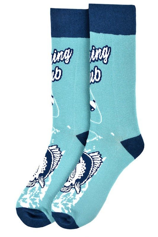 Fishing Club Novelty Socks-260 Other Accessories-Selini New York-Coastal Bloom Boutique, find the trendiest versions of the popular styles and looks Located in Indialantic, FL
