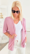 Gilded Italian Cardigan - Rose/Pink-150 Cardigans/Layers-Germany-Coastal Bloom Boutique, find the trendiest versions of the popular styles and looks Located in Indialantic, FL