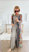 Breathtaking Embroidered Kimono-150 Cardigans/Layers-Aratta-Coastal Bloom Boutique, find the trendiest versions of the popular styles and looks Located in Indialantic, FL
