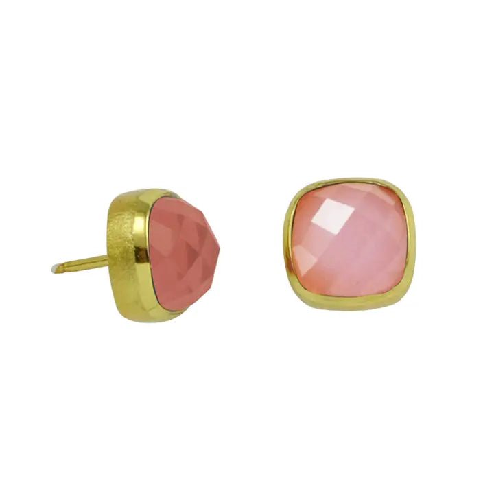 PRE ORDER ALL - Iridescent Stone Stud Earrings - BETTY-230 Jewelry-Betty Carre-Coastal Bloom Boutique, find the trendiest versions of the popular styles and looks Located in Indialantic, FL