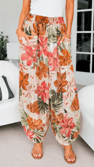Island Daydream La Spezia Barrel Italian Pant- Ivory