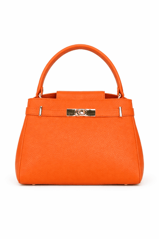 Italian Leather Solara Lock Bag
