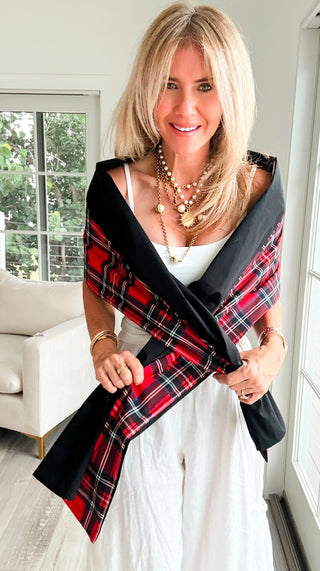 It’s a Wrap - 
Timeless Tartan Italian Wrap
