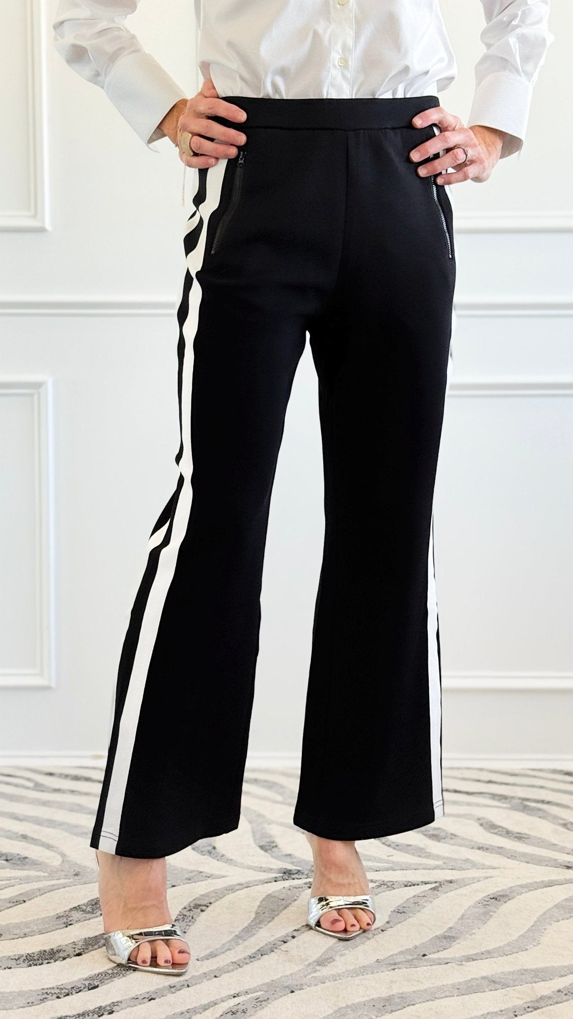 Jet Set Dreams Pants - Black-170 Bottoms/Shorts-JODIFL-Coastal Bloom Boutique, find the trendiest versions of the popular styles and looks Located in Indialantic, FL