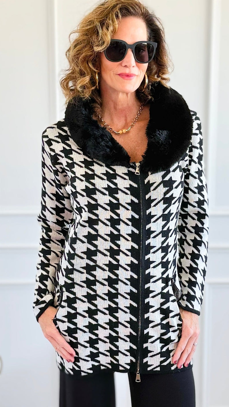 Kensington Nights Zip-Up Cardigan-150 Cardigans/Layers-On Blue-Coastal Bloom Boutique, find the trendiest versions of the popular styles and looks Located in Indialantic, FL